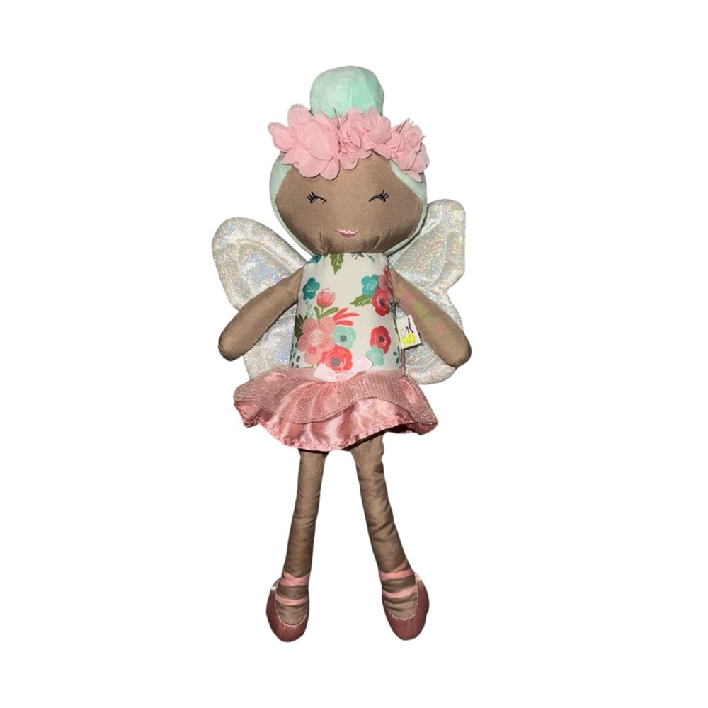 Floral Fairy Doll with Pink and Brown Accents